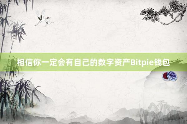 相信你一定会有自己的数字资产Bitpie钱包